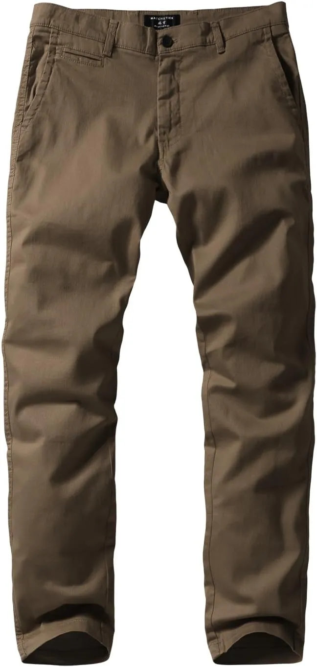 Match Men's Slim Tapered Stretchy Casual Pants #8105