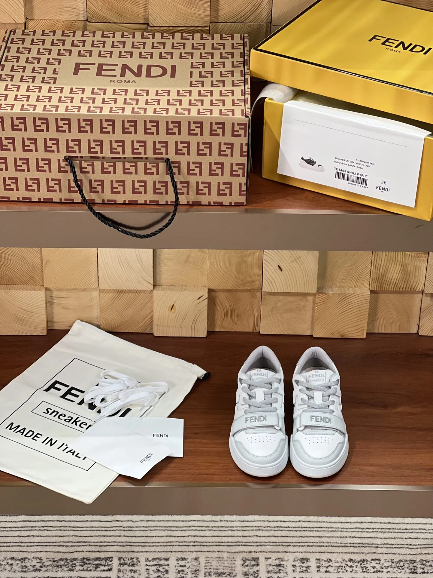 MATCH MIX Risk-free CALFSKIN IN LIGHT GREY WHITE FENDI Overnight delivery FENDI