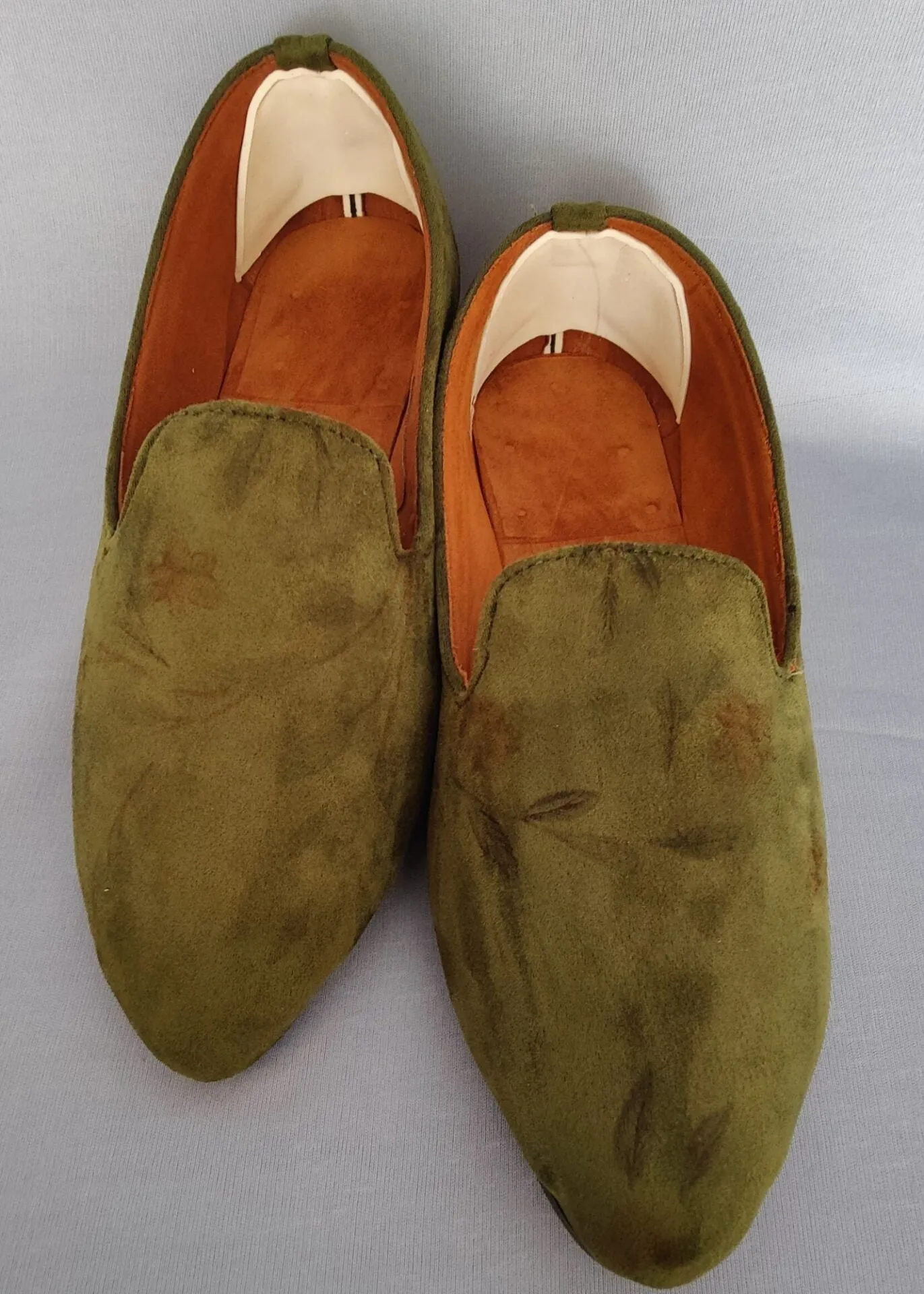 Mehndi Green Designer Loafer Shoes for Men's