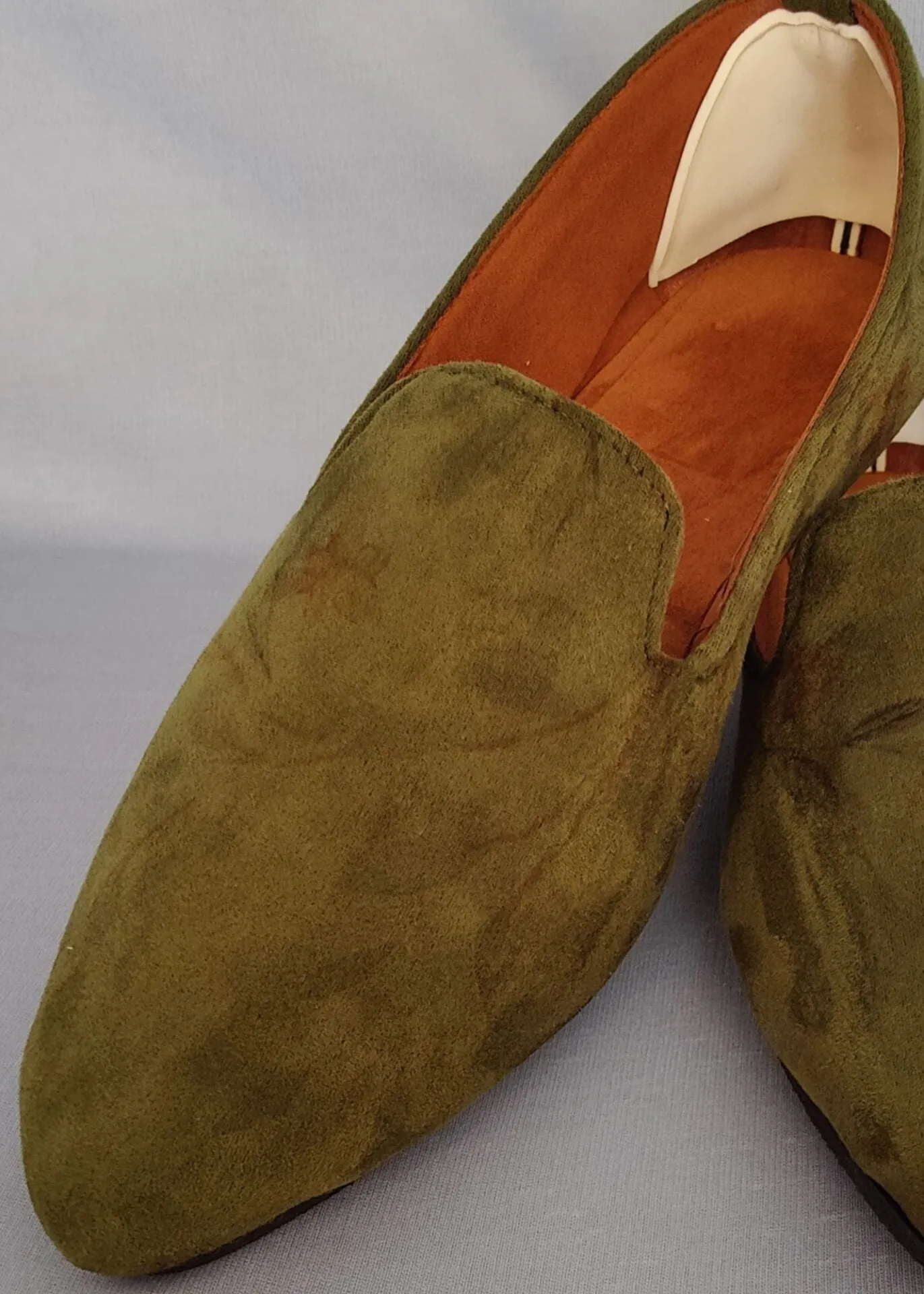 Mehndi Green Designer Loafer Shoes for Men's