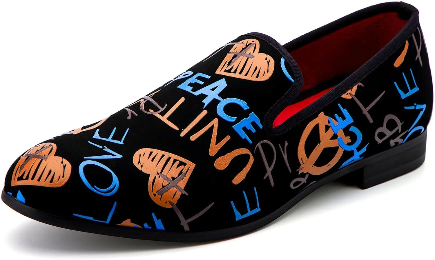 Meijiana Men Faux Leather Noble Loafer Shoes Slip-on Loafer Smoking Slipper Tassel Loafer