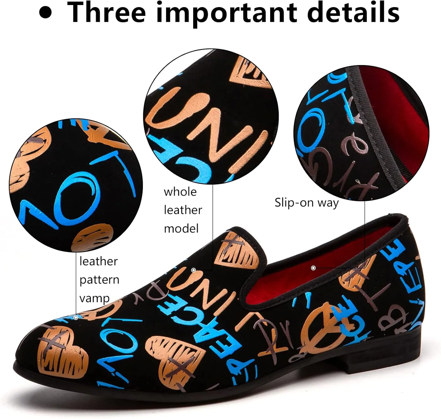 Meijiana Men Faux Leather Noble Loafer Shoes Slip-on Loafer Smoking Slipper Tassel Loafer