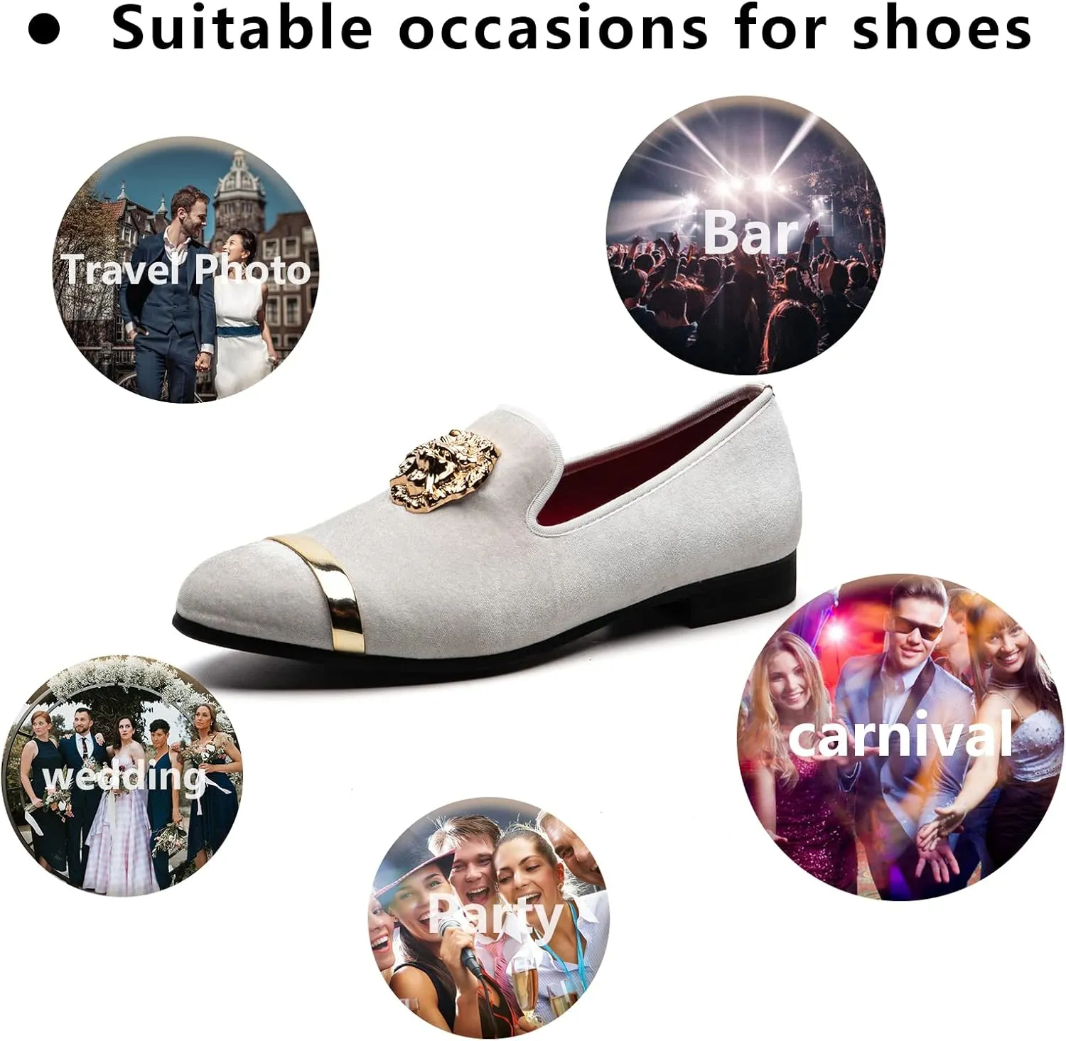 Meijiana Men's Fashion Classic Loafers Luxury Loafer Shoes and Weeding Dress Shoes for Men