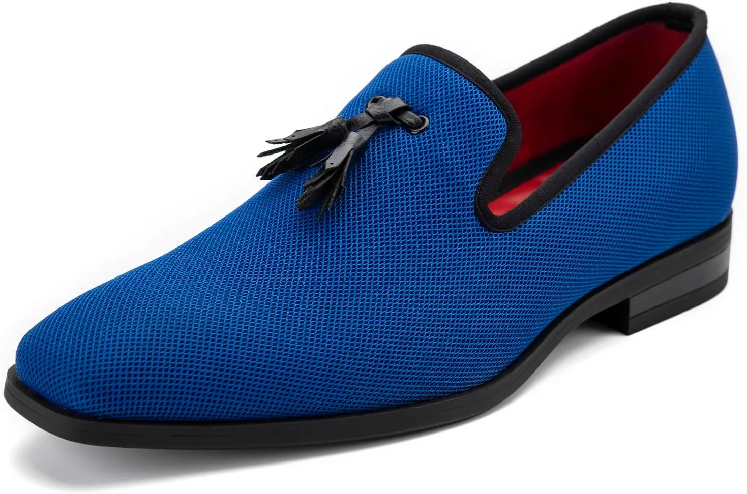 Meijiana Men's Loafers Lightweight Slip-On Moccasins Stylish Dress Shoes Breathable Tassels Loafers
