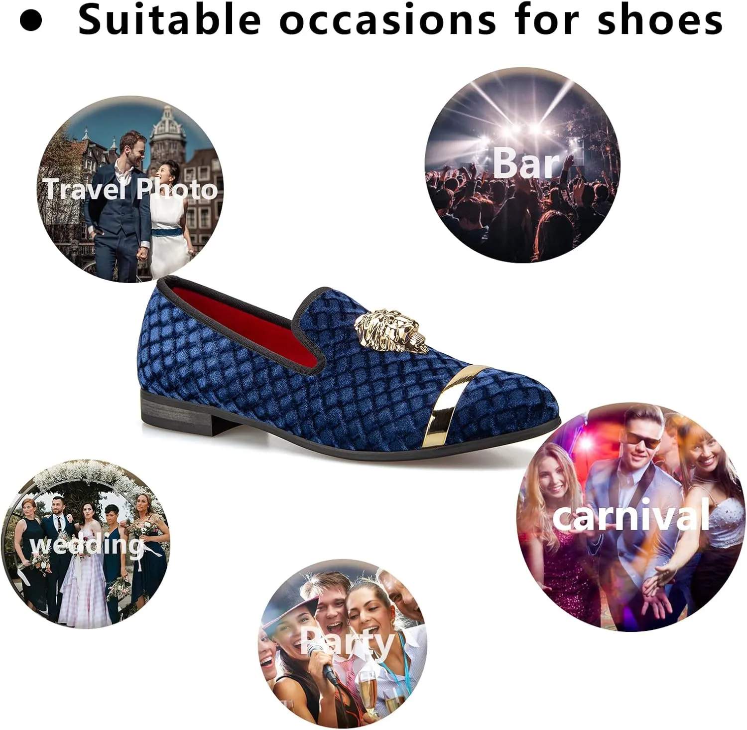 Meijiana Men's Loafers Lightweight Slip-On Moccasins Stylish Dress Shoes Breathable Tassels Loafers