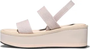 MeiLuSi Women's Platform Wedges Sandals Comfortable Walking Sandals Elastic Strap Comfy Wedges 2025 Spring Summer Casual Shoes Slip On