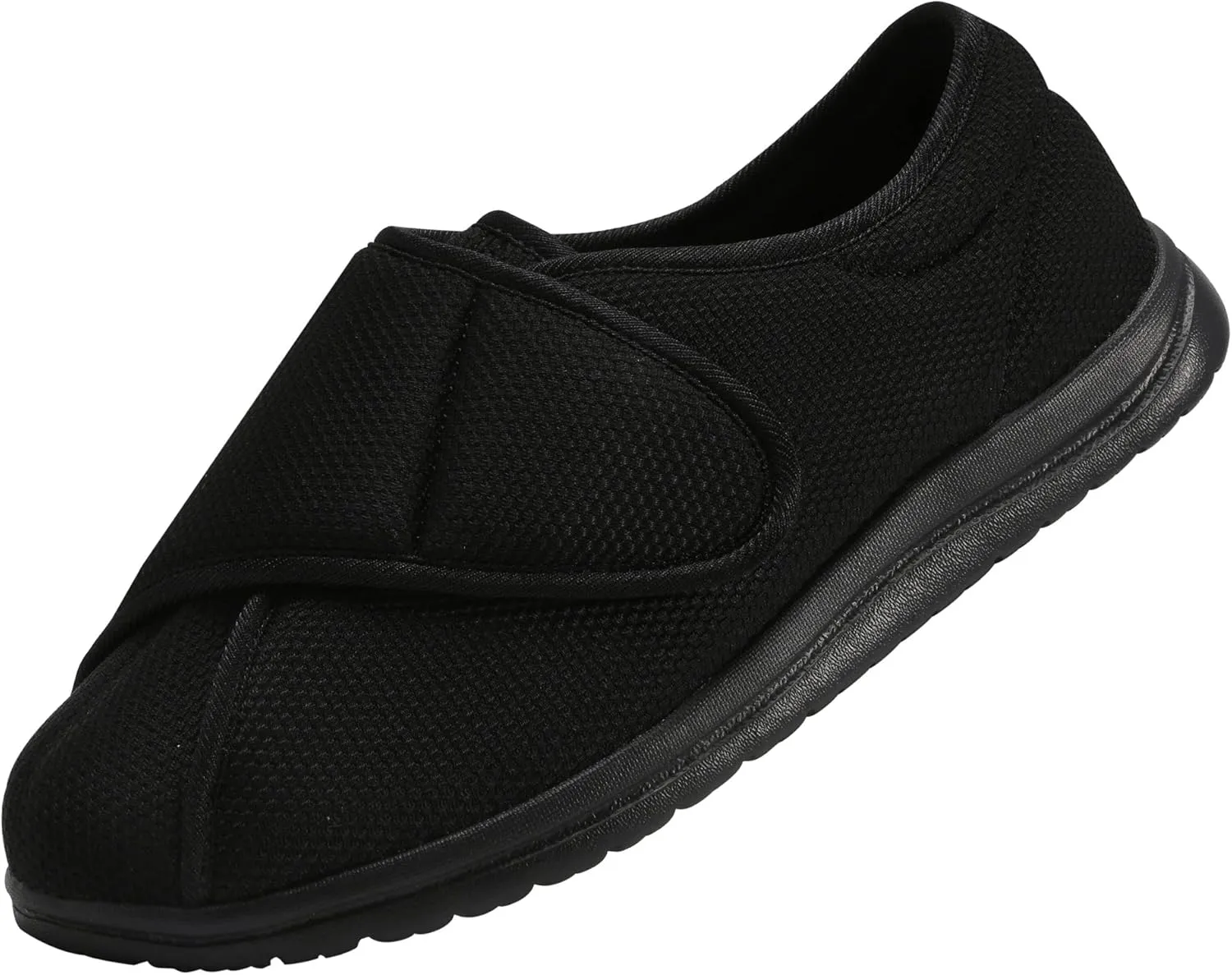 Men Wide Walking Shoes Adjustable Velcr Elderly Diabetic Edema Swollen Feet Outdoor Lightweight Anti Slip Sneaker Sole