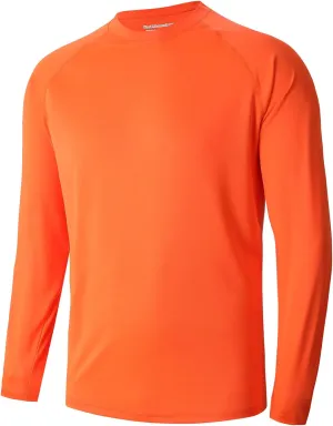 Men's Athletic Running Shirt Long Sleeve Quick Dry UPF 50  Sun Protection Hiking Fishing T-Shirts for Men