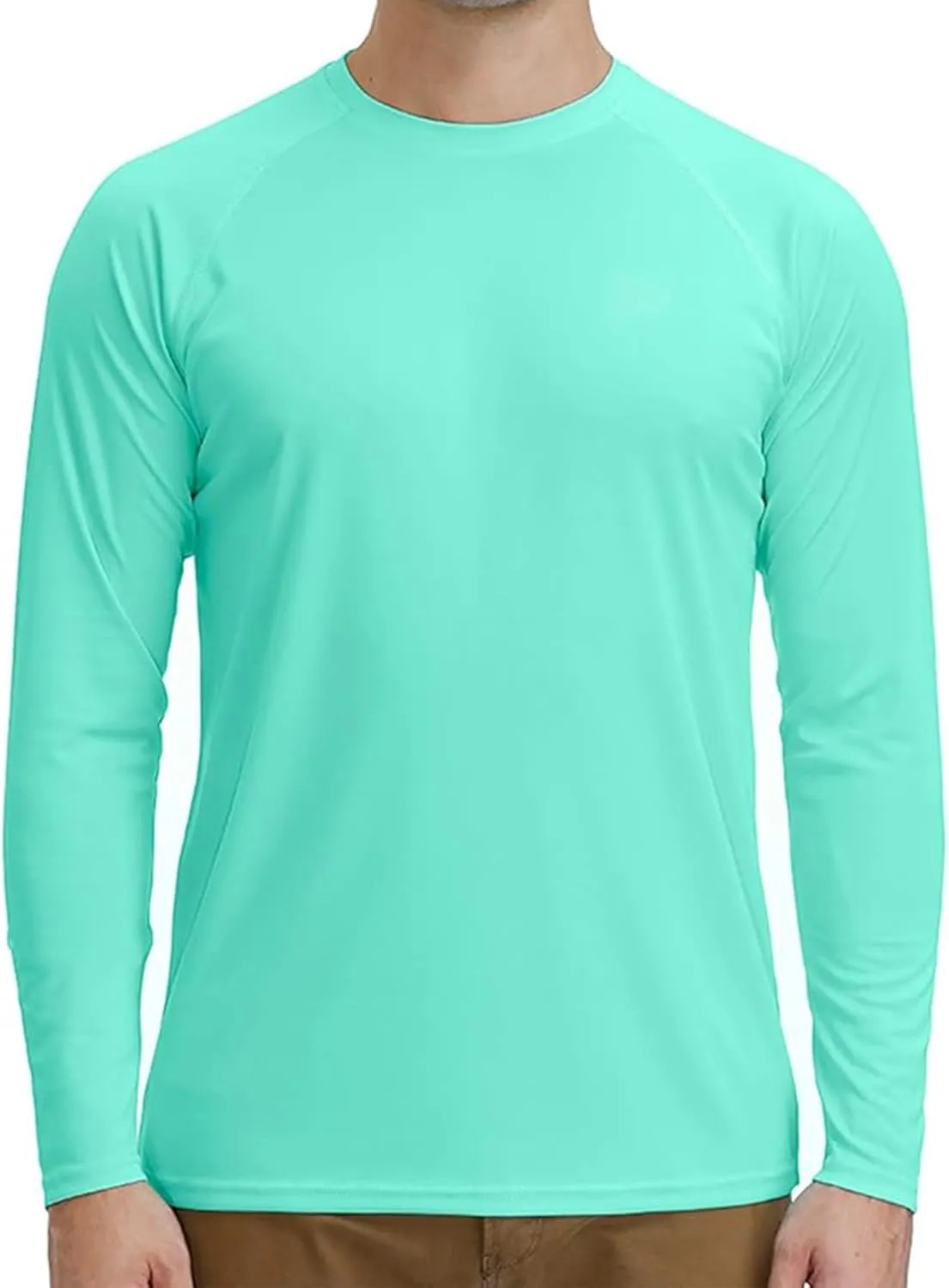 Men's Athletic Running Shirt Long Sleeve Quick Dry UPF 50  Sun Protection Hiking Fishing T-Shirts for Men
