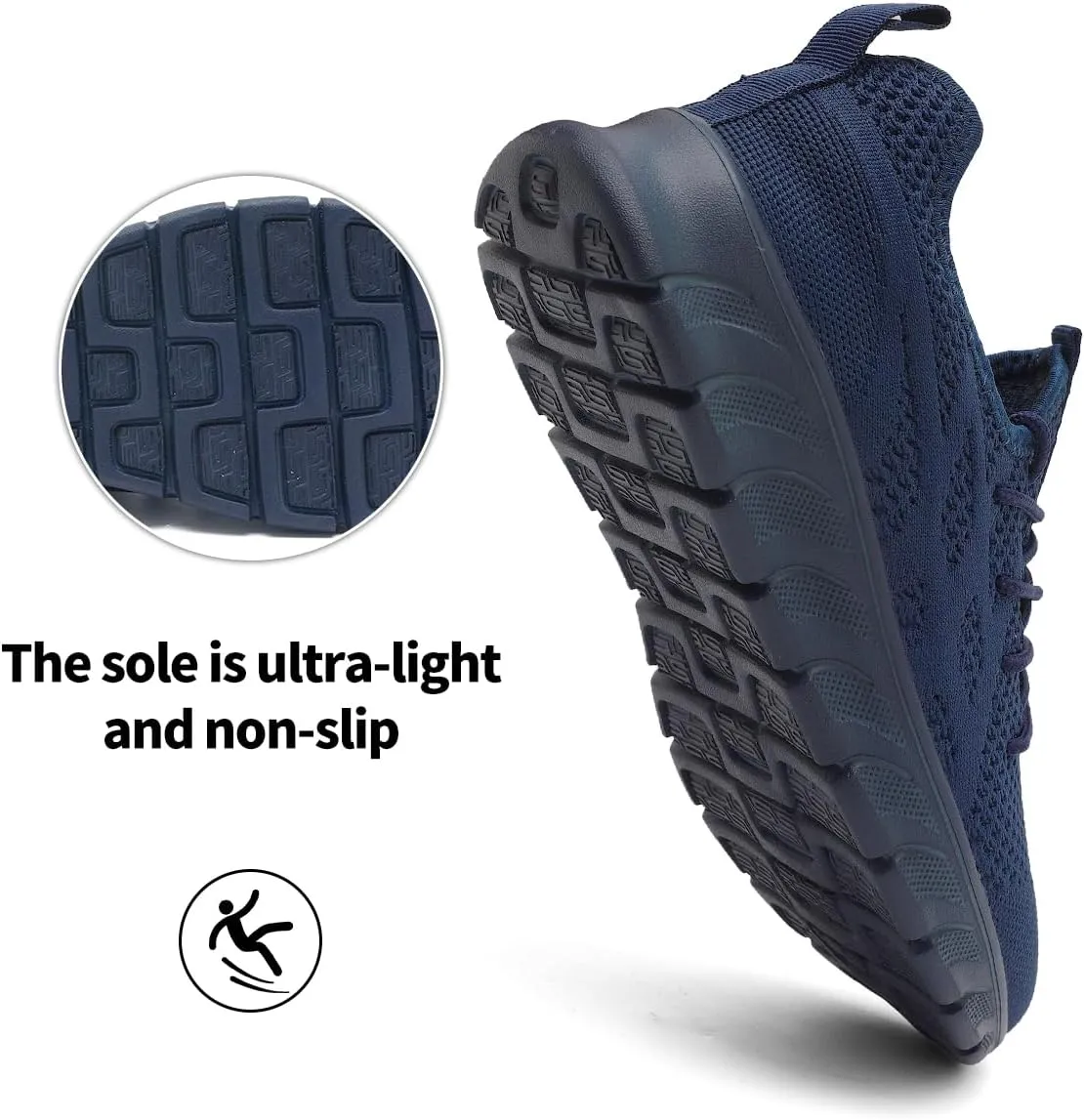 Men's Breathable Running Shoes Comfortable Walking Sneakers for Gym Sports Fitness Casual Fashion Workout Shoes Non-Slip Lightweight