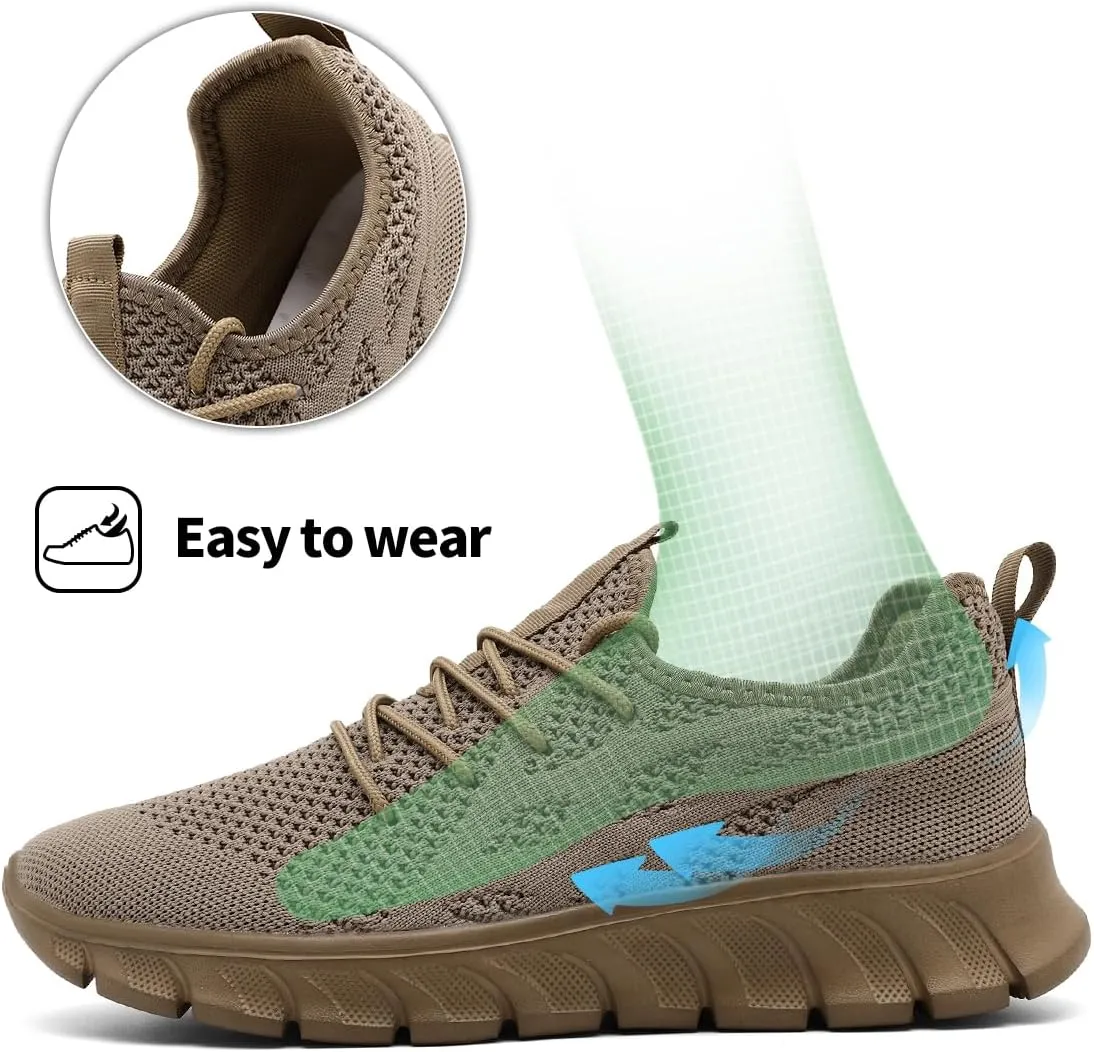 Men's Breathable Running Shoes Comfortable Walking Sneakers for Gym Sports Fitness Casual Fashion Workout Shoes Non-Slip Lightweight