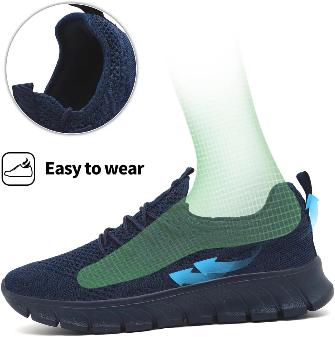 Men's Breathable Running Shoes Comfortable Walking Sneakers for Gym Sports Fitness Casual Fashion Workout Shoes Non-Slip Lightweight