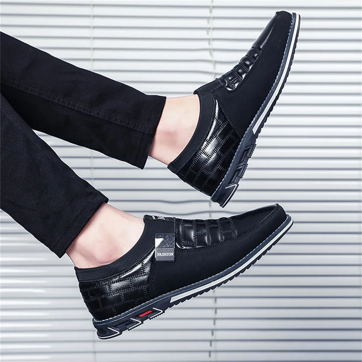 Mens Business Casual Loafers Shoes for Male Lace-up Stylish Work Office Working Oxfords
