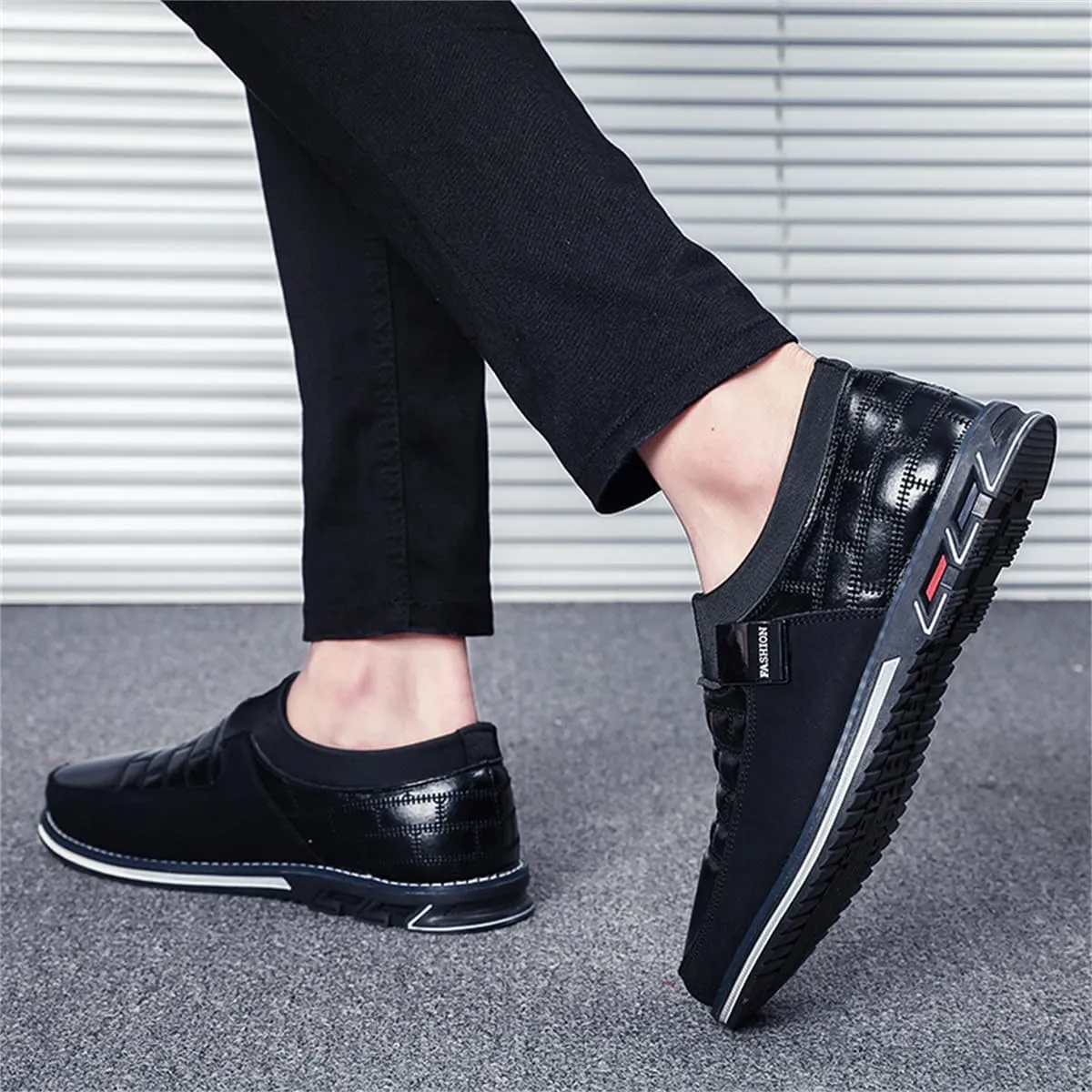 Mens Business Casual Loafers Shoes for Male Lace-up Stylish Work Office Working Oxfords