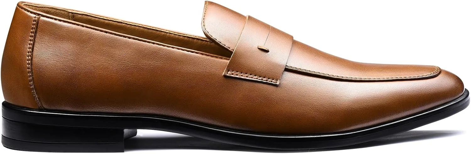Mens Casual Dress Penny Loafers, Slip on Dress Shoes for Men, Business Casual Shoes Men, Slip on Loafers for Men Comfort
