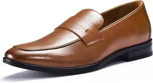 Mens Casual Dress Penny Loafers, Slip on Dress Shoes for Men, Business Casual Shoes Men, Slip on Loafers for Men Comfort