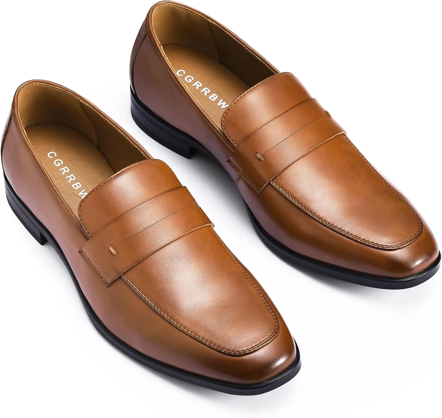 Mens Casual Dress Penny Loafers, Slip on Dress Shoes for Men, Business Casual Shoes Men, Slip on Loafers for Men Comfort