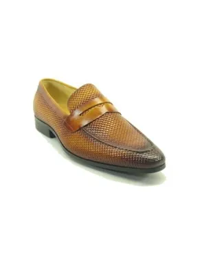 Men's Cognac Stylish Dress Carrucci  Loafer