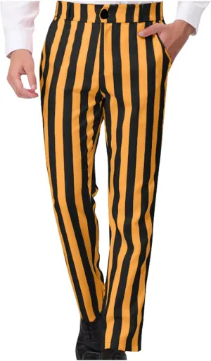 Men's Dress Pants Classic Fit Stretch Dress Pants Casual Pleated Front Dress Pants Straight Fit Pants