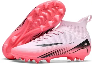 Men's High Top Soccer Shoes AG Long Spikes Men's and Women's High-Top Students Game Sports Training Soccer Cleats Shoes