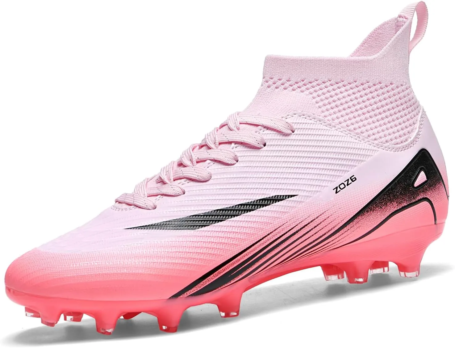 Men's High Top Soccer Shoes AG Long Spikes Men's and Women's High-Top Students Game Sports Training Soccer Cleats Shoes