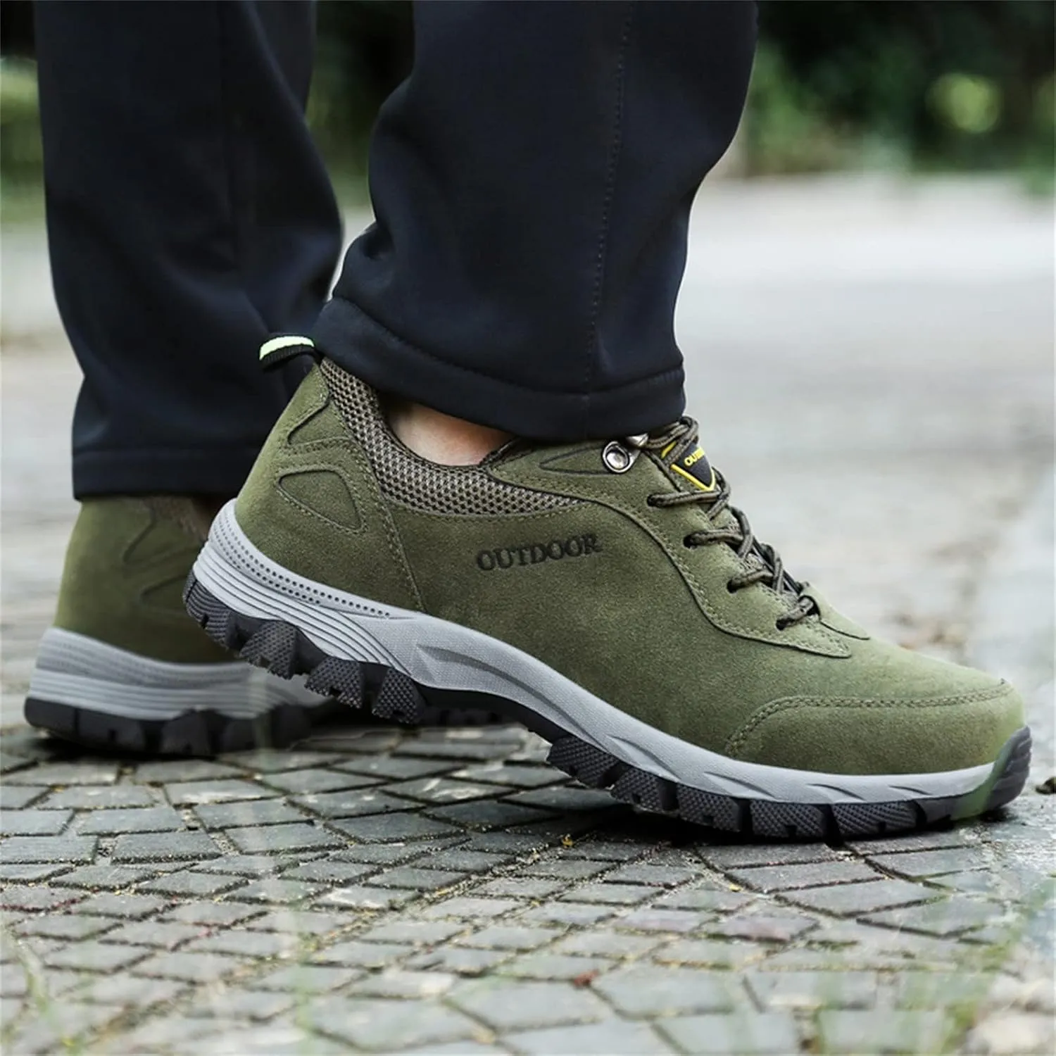 Men’s Hiking Shoes Breathable Lightweight Walking Shoes Slip on Workout Shoes for Trekking Camping Walking Fishing