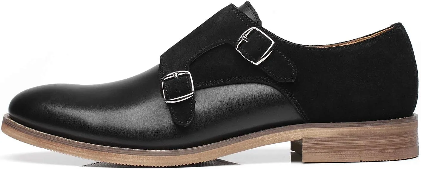 Mens Leather Double Monk Strap Loafer