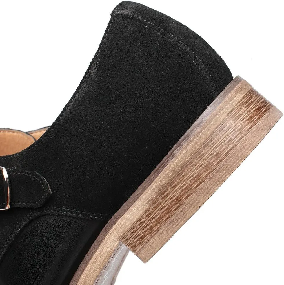 Mens Leather Double Monk Strap Loafer