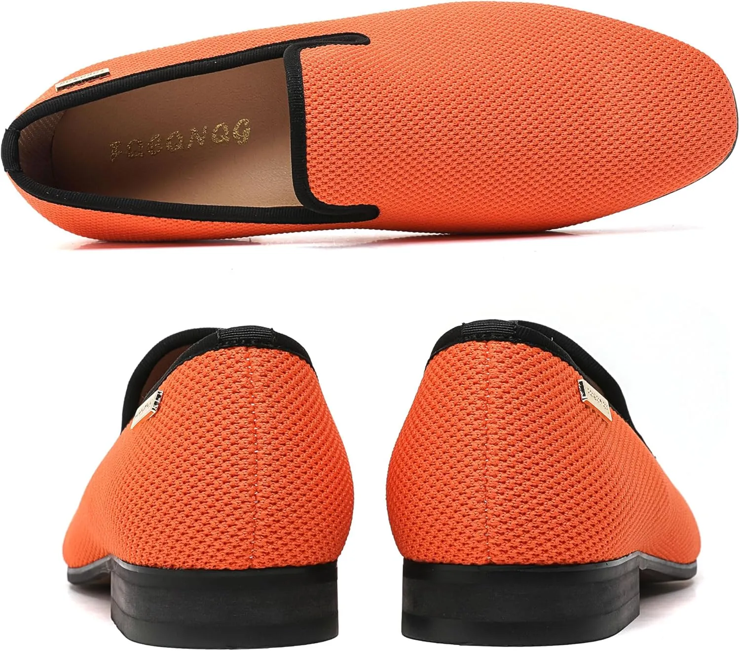 Men's Loafers Mens Slip-on Casual Shoes, Breathable Knit Mesh Fabric Shoes for Men, Driving Fashion Business Woven Shoes
