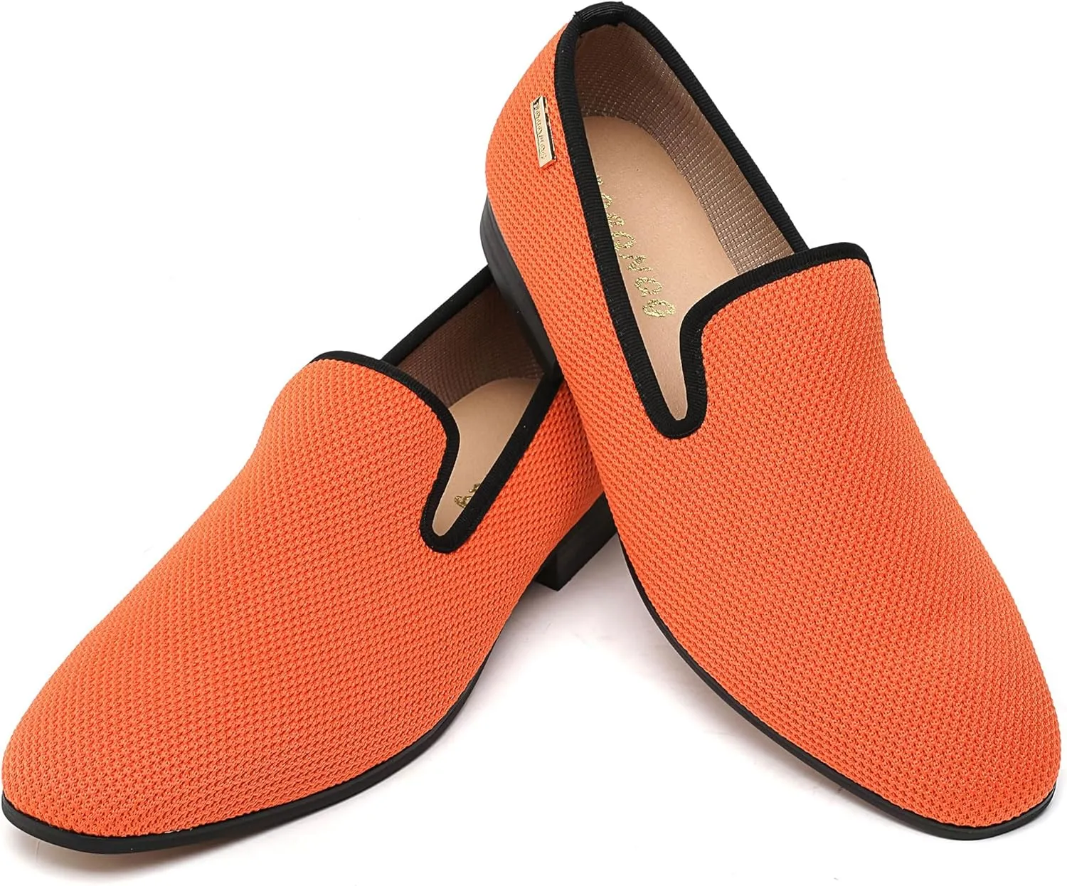 Men's Loafers Mens Slip-on Casual Shoes, Breathable Knit Mesh Fabric Shoes for Men, Driving Fashion Business Woven Shoes