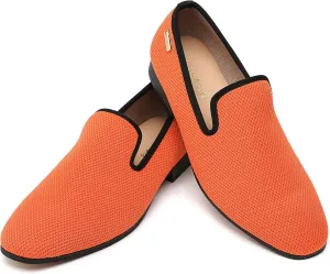 Men's Loafers Mens Slip-on Casual Shoes, Breathable Knit Mesh Fabric Shoes for Men, Driving Fashion Business Woven Shoes