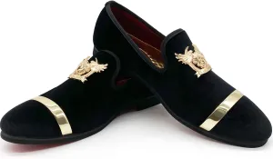 Men's Loafers Vintage Slip on Suede Dress Shoes Velvet Dress Loafers Size 7-13