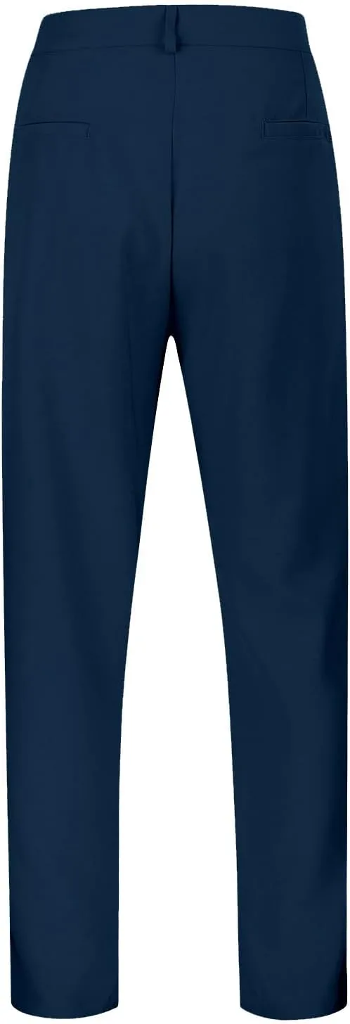 Mens Loose Fit Suit Dress Pants Casual Business Straight Leg Formal Pants Wrinkle Free Flat Front Work Trousers