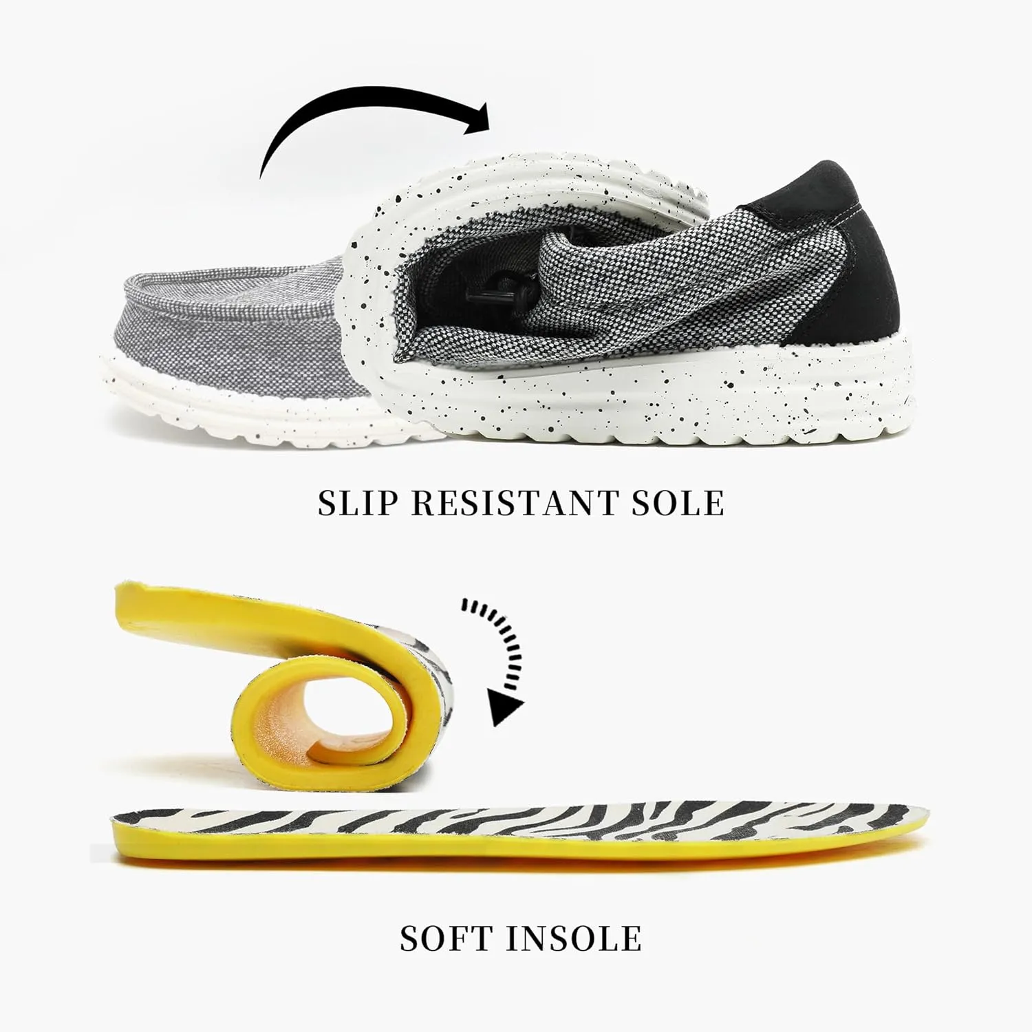 Men’s Machine Washable Slip On Lace Up Casual Loafer Breathable Travel Canvas Shoes for Men Comfortable and Stylish Summer Loafers Lightweight Walking Shoes Boat Shoe