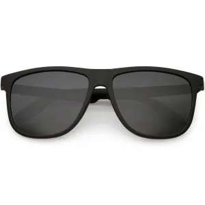 Men's Modern Flat Lens Horned Rim Aviator Sunglasses C690