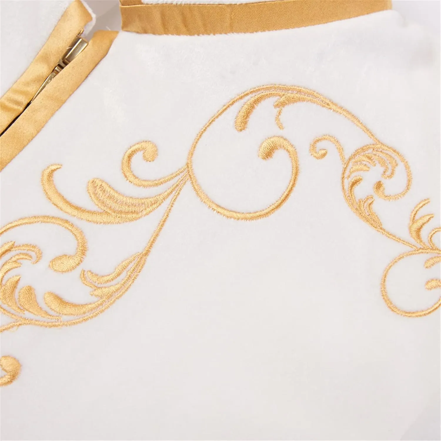 Men's Royal Prince Gold Embroidered Suit Jacket Court Fashion Uniform Jacket Suit Military Blazers Parade Punk