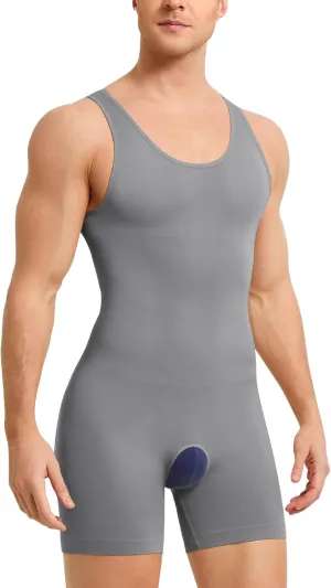 Mens Sleeveless Full Body Shaper Underwear Slimming Compression Bodysuit Shapewear Tummy Control Fajas Para Hombres