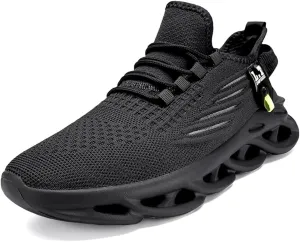 Mens Slip On Running Shoes Athletic Walking Trainers Non Slip Lightweight Breathable Mesh Tennis Comfortable Fashion Sneakers
