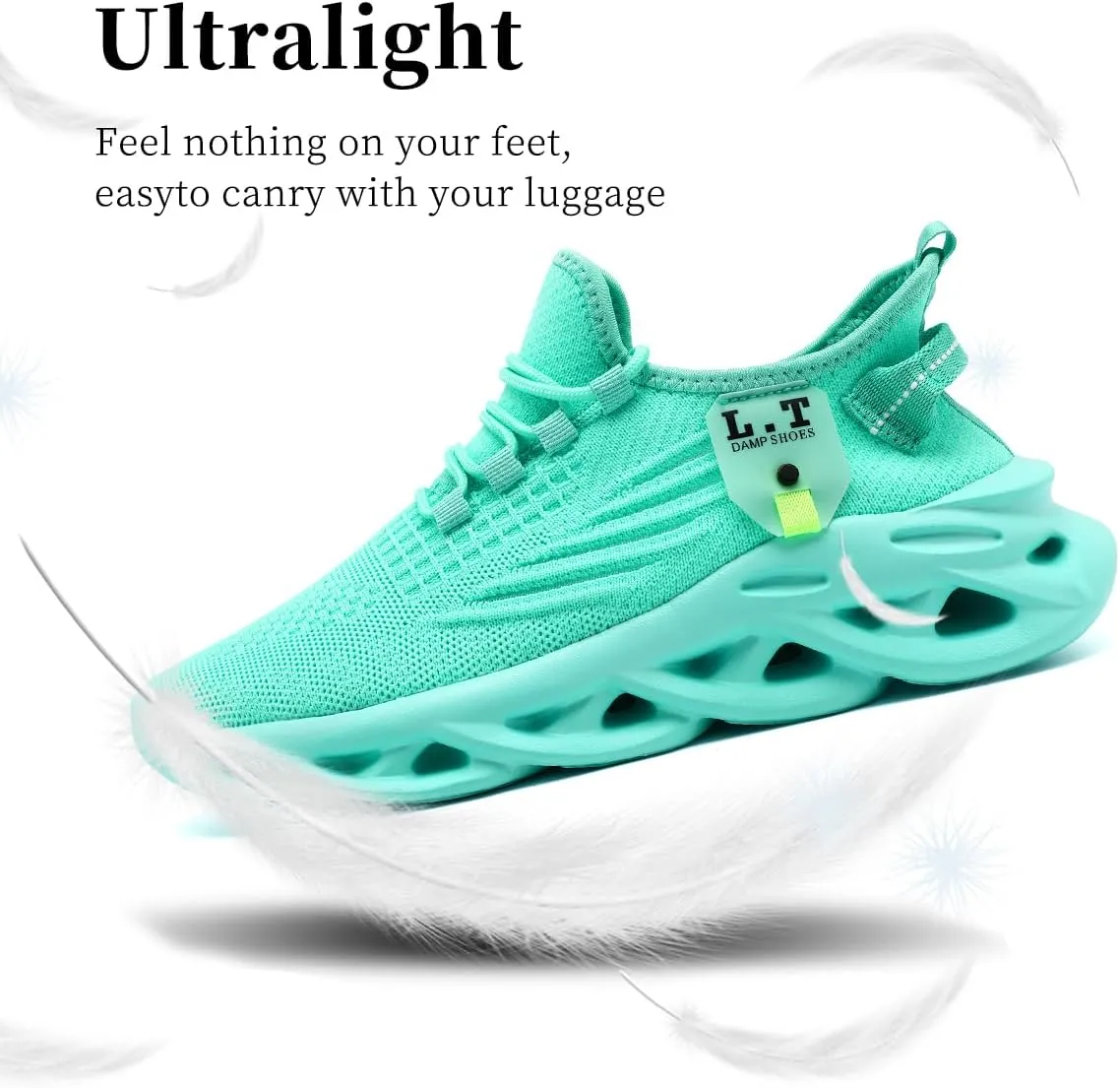 Mens Slip On Running Shoes Athletic Walking Trainers Non Slip Lightweight Breathable Mesh Tennis Comfortable Fashion Sneakers