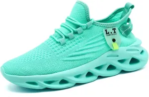 Mens Slip On Running Shoes Athletic Walking Trainers Non Slip Lightweight Breathable Mesh Tennis Comfortable Fashion Sneakers