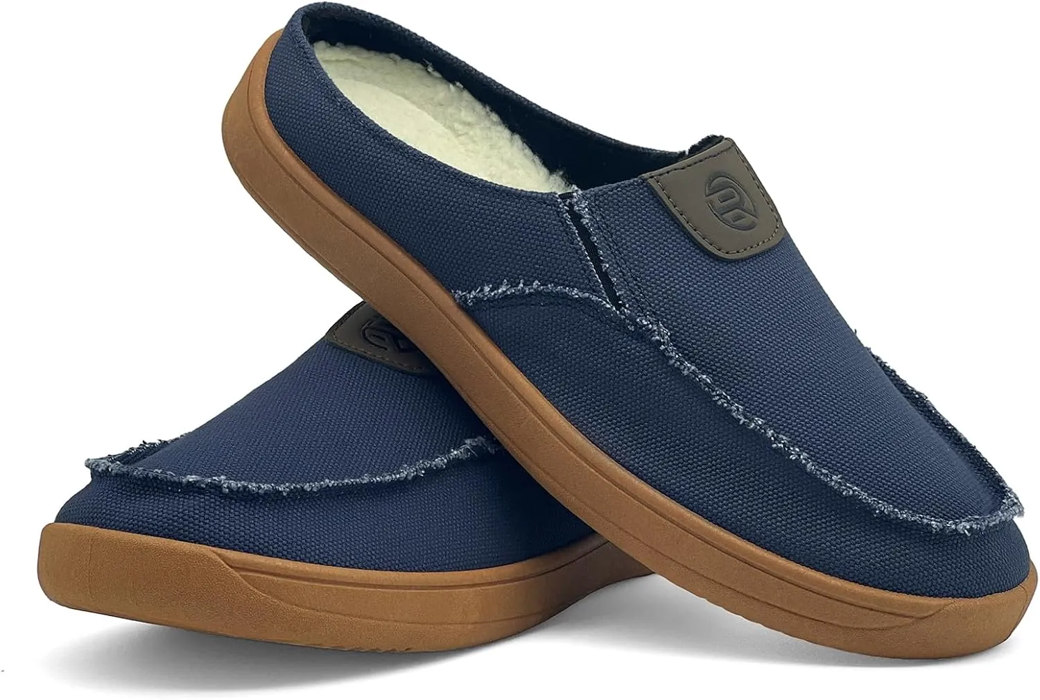 Men's Slip-on Shoes Wide Loafers Casual Winter Fuzzy Comfy Warm Slippers Walking Driving Shoes