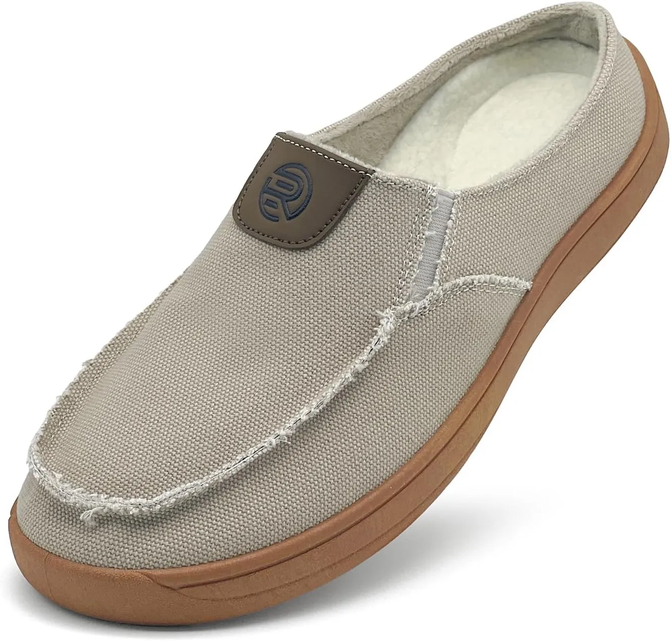 Men's Slip-on Shoes Wide Loafers Casual Winter Fuzzy Comfy Warm Slippers Walking Driving Shoes