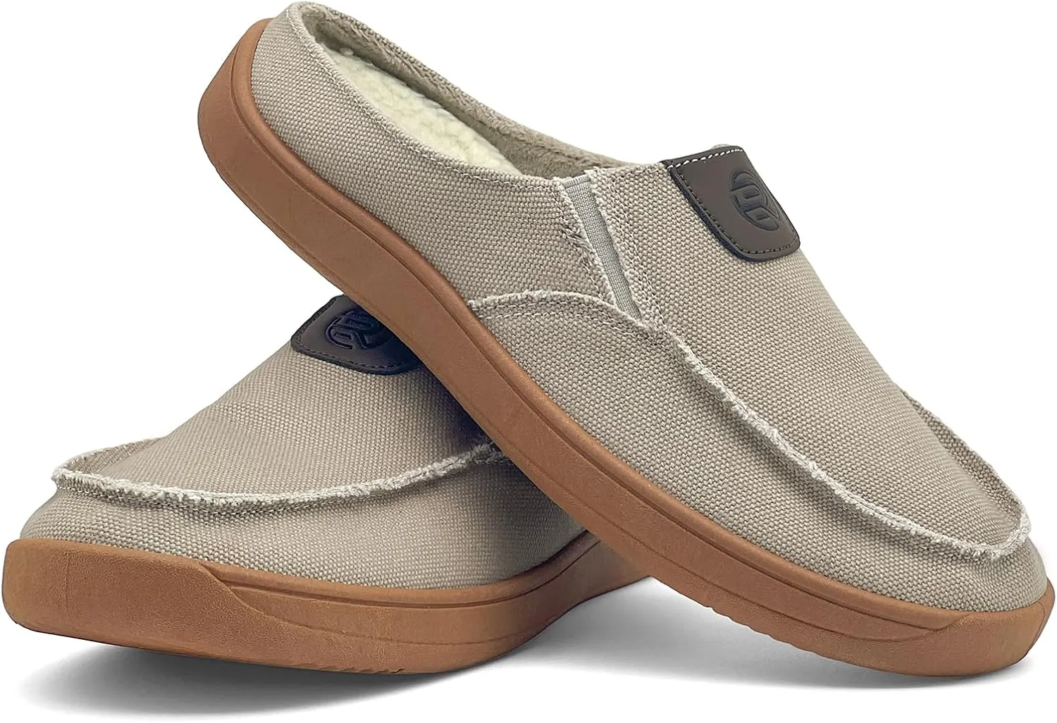 Men's Slip-on Shoes Wide Loafers Casual Winter Fuzzy Comfy Warm Slippers Walking Driving Shoes