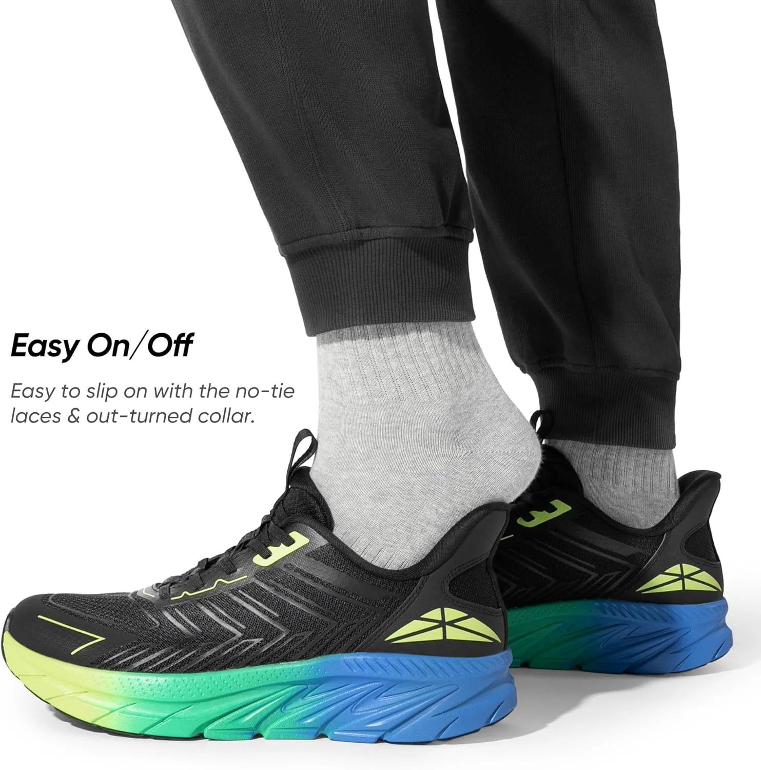 Men's Slip On Walking Shoes Running Comfortable Tennis Breathable Non Slip Athletic Gym Workout Cross Training Fashion Sneakers