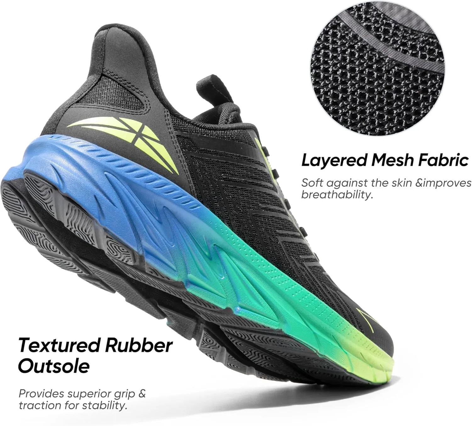 Men's Slip On Walking Shoes Running Comfortable Tennis Breathable Non Slip Athletic Gym Workout Cross Training Fashion Sneakers