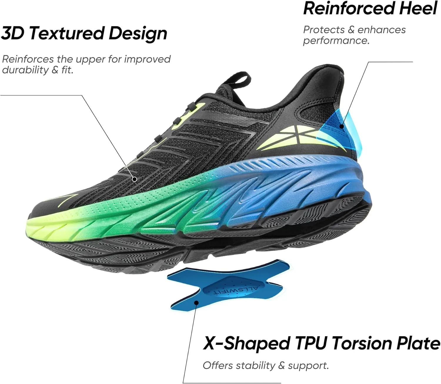Men's Slip On Walking Shoes Running Comfortable Tennis Breathable Non Slip Athletic Gym Workout Cross Training Fashion Sneakers