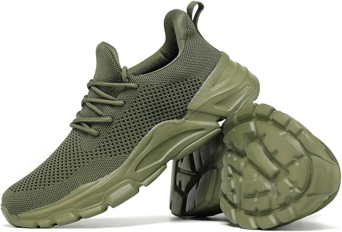 Men's Slip on Walking Shoes Ultra Light Breathable Non Slip Running Shoes Casual Fashion Sneakers Mesh Workout Sports