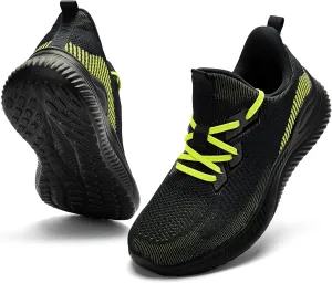 Mens Slip On Wide Walking Shoes Memory Foam Runnning Tennis Shoes Lightweight Breathable Casual Sneakers