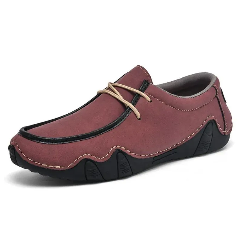 Men’s Split Leather Loafers – Casual & Stylish Fit