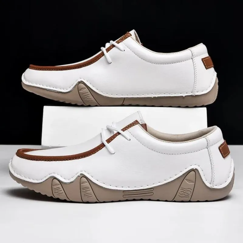 Men’s Split Leather Loafers – Casual & Stylish Fit